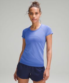 Swiftly Tech Short-Sleeve Shirt 2.0 | Women's Short Sleeve Shirts & Tee's | lululemon Lululemon Short Sleeve Swiftly Tech, Lululemon Clothing, Lululemon Swiftly Tech Short Sleeve, Wild Indigo, Swiftly Tech Short Sleeve, 26th Birthday, Lululemon Swiftly Tech, Lululemon Swiftly, Short Sleeve Shirt Women