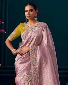 Indian Dresses Online, Indian Bridal Wear, Wedding Saree Indian, Indian Lehenga, Designer Sarees Online, Heavy Embroidery, Dress Indian Style, Designer Blouse, Kanchipuram Saree