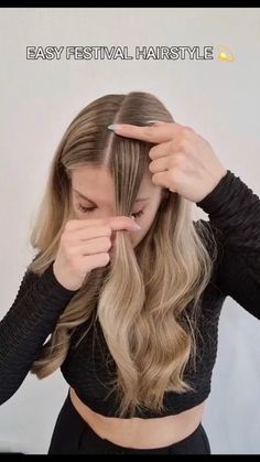 Easy Festival Hairstyles, Easy Hair Dos, Tame Flyaways, Festival Hairstyles, Hairstyles For Ladies, Easy Hairstyles For School, Hair Tutorials For Medium Hair, Festival Hair, Boho Hairstyles