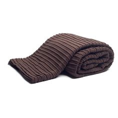 a pile of brown towels folded on top of each other