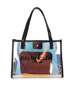 Material: PVC Transparent Laser Design Small: 8.7“L x 2.4"W x 5.9"H Beach Bag Tote Style Large: 12.6“L x 3.5"W x 9.4"H Modern Rectangular Beach Bag For Shopping, Travel Beach Bag With Removable Pouch In Rectangular Shape, Casual Travel Pouch Box Bag, Trendy Shopping Bag With Luggage Sleeve, Trendy Shopping Bags With Luggage Sleeve, Modern Shoulder Bag With Removable Pouch For Vacation, Modern Rectangular Bags For Vacation, Modern Rectangular Shoulder Bag For Vacation, Modern Rectangular Bag For Vacation