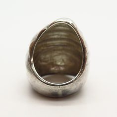 925 Sterling Silver Vintage Mexico Rapa Shell Style Ring Size 6 Weight: 24.7g WELCOME TO PAWN SHOP We are an actual pawn shop and have been in business for over 25 years. Since 1990, our establishment has been serving a variety of clients by providing them with short term cash solutions and options of liquidity regarding their treasured heirlooms. Acknowledging that today′s customers are very sophisticated and are looking for a variety of investments, our acquisitions are hand-picked for our spe Silver Teardrop Ring With Polished Finish, Vintage Silver Dome Ring With Polished Finish, Vintage Concave Jewelry With Polished Finish, Silver Vintage Dome Ring With Polished Finish, Formal Silver Oval Wide Band Ring, Vintage Silver Skull Ring Nickel Free, Vintage Nickel-free Silver Skull Ring, Vintage Silver Nickel-free Skull Ring, Silver Teardrop Nickel-free Rings