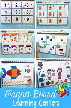 the magnet board learning centers are great for toddlers to practice their numbers and counting skills