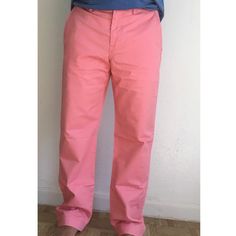 Polo Stretch Straight Fit Chino Pant , Available Size- W33/ L30 And W32/ L32 Two Back Pockets And 2 Side Pockets Front Zipper And One Button Top , Sits Below Waist. Straight Through The Body & Leg , 97% Cotton And 3% Elastane On It , Color More Like Peach Color Pink Bottoms With Relaxed Fit And Straight Hem, Summer Workwear Full Length Chinos, Pink Straight Pants With Welt Pockets, Spring Workwear Chinos Full Length, Pink Cotton Tapered Leg Pants, Spring Workwear Full-length Chinos, Spring Business Casual Full-length Chinos, Spring Full-length Chinos For Business Casual, Spring Business Casual Full Length Chinos