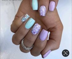 Working Nails Professional, Mothers Day Nails Ideas Acrylic, Easy Summer Gel Nails, S On Nails, Ombre Nail Art Designs Classy, Spring Nails Sparkle, Grey Nails Short, Blue Grey Nails, Jell Nails