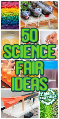 the cover of 50 science fair ideas