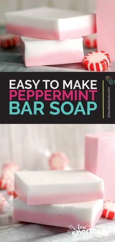 easy to make peppermint bar soap recipe