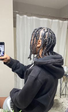 Rope Two Strand Twist, Invisible Two Strand Twist, Long 2 Strand Twist Men, Middle Part Two Strand Twist, Two Strand Twist Long Hair, Stud Braids Hairstyles, Studs With Twists, Stud Braids, Boys 2 Strand Twist