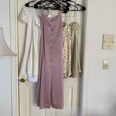 Beautiful Unworn Nanushka Dress With Adjustable Waist Tie. So Gorgeous For Summer. The Color Is Hard To Describe, A Purple/Dusty Pink Mauve. Two Slits On Either Side Of Skirts And Comfortable. Well Made, Purchased From Therealreal And Tags Still Intact. See Pics. Wonderful For Any Occasion Mauve Pink, Waist Tie, Purple Dress, Dusty Pink, Dresses Xs, Pink Purple, Girly Things, Purple, Pink