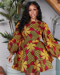 African Party Dresses, Afrocentric Fashion, Ankara Dress Styles, African Wear Dresses