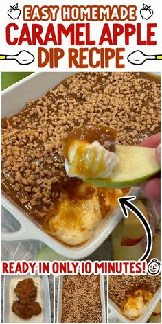 Caramel Apple Dip Caramel Apple Fluff Dip, Whipped Caramel Apple Dip, Carmel Apple Dip Bar, Apple Heath Bar Dip, Easy Caramel Apple Dip, Heath Apple Dip, Fall Dessert Dips, Heath Bar Apple Dip, Caramel Dip For Apples