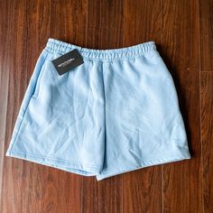 Pretty Little Thing Lounge Shorts $15 Original Tags In Place. These Lovely Shorts Will Encourage You To Have A Day Of Lounging Bliss. Extremely Soft And Comfortable. Pair With A Comfy Oversized Sweater For The Ultimate Set Of Athleisure Attire Brand: Pretty Little Thing Size: 16 Blue Athleisure Pajama Shorts With Relaxed Fit, Light Blue Athleisure Bottoms For Loungewear, Light Blue Cotton Sporty Bottoms, Light Blue Sporty Bottoms With Elastic Waistband, Light Blue Sporty Cotton Bottoms, Casual Light Blue Athletic Shorts With Built-in Shorts, Light Blue Relaxed Fit Athleisure Bottoms, Sporty Light Blue Bottoms With Elastic Waistband, Sporty Light Blue Cotton Bottoms