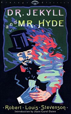 the book cover for dr jekyll and mr hyde