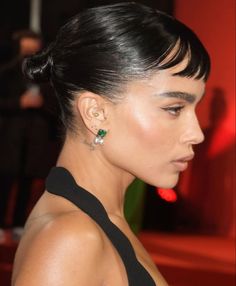 Zoe Kravitz Style, Guys Ear Piercings, Zoe Isabella Kravitz, Zoë Kravitz, Bridal Makeup Natural, Zoe Kravitz, The Batman, Afro Hairstyles