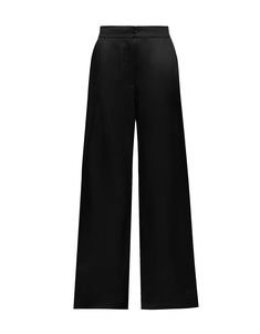 The Marais Silk Tuxedo Pants by Sleeping with Jacques have a versatile, chic style that can be worn for lounge, bed or going out. Made from soft silk satin, these longline pants sit perfectly on your waist, with an tailored waistband with back elastic, soft touch satin, silk-covered button zipper closure and side pockets. Pair with the corresponding Bon Vivant Robe. Shown with Murmur's Sculpt Sheer Bodysuit. Wide leg high-waisted pant 3 Front silk covered buttons and zip closure Elastic back wai Sleek Silk Wide Leg Pants, Silk High-waisted Wide Leg Evening Pants, Silk High-waisted Wide Leg Pants For Evening, High-waisted Silk Wide Leg Pants For Evening, Sleek Silk High-waisted Wide Leg Pants, Sleek Silk Wide-leg Pants, Sleek Wide-leg Silk Pants, Sleek Satin Wide Leg Pants, Silk Wide Leg Pants For Work