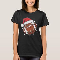 Santa Sports Men Boys Christmas Football Player Football Ball, Santa Claus Christmas, Boys Christmas, Christmas Men, Football Player, Sport Man, Men Boys, Boys T Shirts, Santa Hat