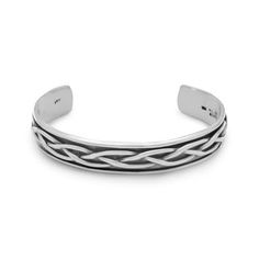 Oxidized sterling silver braided men's cuff bracelet. Cuff measures approximately 62mm x 47mm wide. .925 Sterling Silver Mens Cuff Bracelets, Silver Jewelry Diy, Mens Cuff, Mens Braids, Fine Silver Jewelry, Bangles Style, Sterling Silver Cuff Bracelet, Sterling Silver Mens, Sterling Silver Cuff