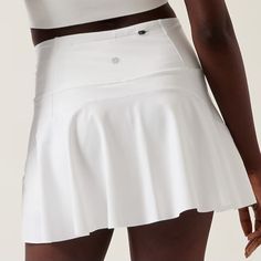 Athleta Ace Tennis Skort 13.5" In Bright White Nwt Does Have Some Dust Stains On The Inside Shorts (See Photo) Will Come Out In The Wash. Size: Xxs Fitted Athleisure Tennis Skirt For Sports, Fitted Athletic Shorts With Built-in Shorts For Tennis, Sporty Fitted Tennis Skirt With Breathable Fabric, Breathable Fitted Tennis Skirt For Workout, Fitted Athleisure Tennis Bottoms, Sporty Short Tennis Skirt With Stretch, Sporty Breathable Fitted Tennis Skirt, Sporty Stretch Tennis Bottoms, Fitted Tennis Skirt For Sports