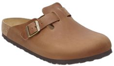 Classic Brown Mules With Cushioned Footbed, Leather Clogs With Plain Toe, Classic Leather Clogs With Removable Insole, Brown Plain Toe Mules With Cushioned Footbed, Classic Brown Mules With Leather Footbed, Casual Brown Clogs With Leather Lining, Classic Brown Mules With Leather Lining, Classic Brown Clogs With Leather Footbed, Classic Closed Toe Clogs With Leather Lining