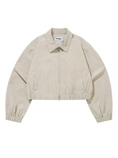 Editor's notesIt is a casual cropped blouson jacket with trendy arched logo on the back. The jacket has two-way zipper, relaxed fit, and elastic cuffs and hem.- Blouson jacket- Arched logo- Two-way zipper- Relaxed fit- Elastic cuffs, hemMeasurements(in.)S/M- Length: 18.1 in. / 18.7 in.- Waist: 20.3 in. / 21.1 in.- Hip: 22 in. / 23 in.- Hem: 21.7 in. / 22 in.- Hem: 16.1 in. / 17.1 in.*Model info: Height 5’ 10” Weight 110.2 lbs / Fitting size: Size SComposition & Care- 45% Polyester, 33% Nylon Casual Cropped Jacket With Zipper For Streetwear, Urban Cropped Jacket For Spring, Casual Cropped Jacket With Zipper Closure, Casual Cropped Outerwear With Zipper Closure, Relaxed Fit Cropped Jacket For Streetwear, Relaxed Fit Cropped Jacket For Spring Streetwear, Spring Cropped Jacket With Ribbed Cuffs, Blouson Jacket, Zipper Jacket