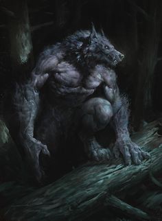 an image of a creature in the woods