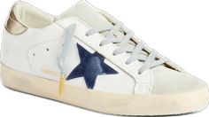 Top Sneakers Women, Super Star, Golden Goose, Blue Suede, Blue Lace, Low Top, White Blue, Top Sneakers, Light Blue