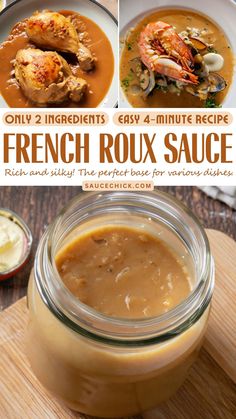 Roux Sauce Recipe How To Make A Rue, French Sauce Recipes, Roux Recipes, Classic Sauces, Roux Sauce, Roux Recipe, Gourmet Sauces, Cooking Terms, Billy Parisi