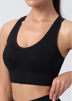 Color:Black;Size:M;Size:L;Size:XL;Size:2XL;Size:3XL;Package Contents:1 X Sports Bra; Black Scoop Neck Sports Bra For Yoga, Black Scoop Neck Sports Bra For Gym, Black High Stretch Scoop Neck Sports Bra, Black Yoga Top With Bust Support, Black Yoga Tops With Medium Bust Support, Black Yoga Top With Medium Bust Support, Fitted Black Sports Bra With Medium Bust Support, Black Activewear With Medium Bust Support And High Stretch, Black Activewear With Medium Bust Support For Workout