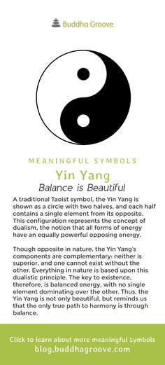 the yin symbol for balance is beautiful, and it can be used in many ways