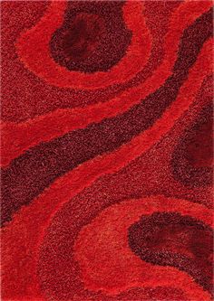 Hand-Tufted Ombre Shaggy Roca Dunes Red Area Rug Carpet Red Shag Rug, Carpet Texture, Shag Carpet, Rug Texture, Shag Area Rug, Floor Covering, Types Of Rugs, Geometric Area Rug, The Dunes