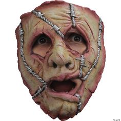 an animal mask with barbed wire around it's face