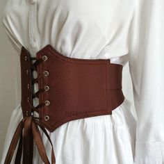 Renaissance Corset Belt Elastic Brown, Handmade Pirate Corset, Gift for Her. Plus Size. - Etsy Corset Brown, Pirate Corset, Dress Corset, Blouse Skirt, Gothic Corset, Corset Belt, Underbust Corset, Corset Lingerie, Black Corset