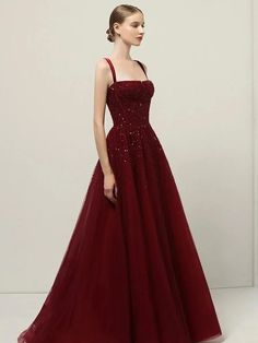 High-end Luxury Woman's Women's Women Evening Dress Ladies Long Party Dresses Woman for Weddings Woman Evening Dress, Women Robe, Elegant Party Dresses, Prom Dress Inspiration, Evening Dresses For Weddings, Women's Robe, Women's Evening Dresses, Gowns Of Elegance, Burgundy Dress