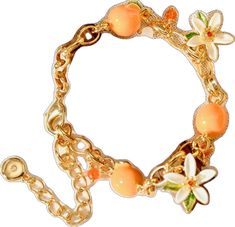 Orange Flower Bracelet For Gift, Orange Bangle Bracelet For Gift, Orange Bracelet Jewelry Gift, Orange Bangle Bracelets As A Gift, Orange Necklaces, Fruit Orange, Jewelry Gift Ideas, Orange Bracelet, Orange Necklace