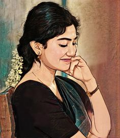 Sai pallavi images Reference Photos For Digital Art, Sai Pallavi Pencil Drawing, Saipallavi Drawing, Sai Pallavi Sketch, Sai Pallavi Drawing, Sai Pallavi 4k Hd Images, Sai Pallavi Hd Images, Actors Illustration