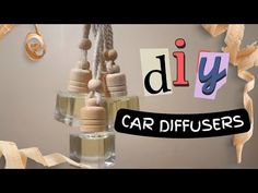 How to Make Your Own Car Diffusers - YouTube Car Diffuser Blends, Reed Diffuser Diy, Diy Oil Diffuser, Air Freshener Recipes, Diy Essential Oil Diffuser, Car Air Freshener Diy, Diffuser Diy, Air Freshener Essential Oils, Mini Diffuser