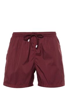 Fedeli Madeira Swim Shorts - Farfetch Red Swim Trunks, City Shorts, Versace Outfit, Pocket Logo, Summer Beach Wear, Short Suit, Espadrille Shoes, Sweaters Knitwear, Light Jacket