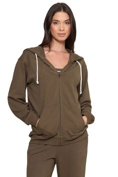 Find your ultimate layering essential with the Academy Zip Up Hoodie from Z Supply. This must-have zip-up includes a comfortable hood and made from soft French terry fabric. Create a coordinated and stylish ensemble by pairing it with the matching sweatpants. Business Chic, Jumpsuit Jacket, Terry Fabric, French Terry Fabric, Fall Shopping, Newest Trends, Zip Up Hoodie, Dress Romper, Zip Up