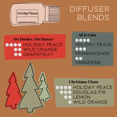 Holiday Peace Diffuser Blends, Peace Diffuser Blends, Diffuser Blend Sleep, Diffuser Blends For Focus, Diffuser Blends Sleep, Christmas Diffuser Blends, Smells Like Christmas, Doterra Diffuser