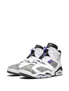 Air Jordan Retro 6 Sneakers | Farfetch.com Jordan Air Retro, Air Jordan Retro 6, Grey Jordans, Jordan Retro 6, Retro 6, Jordan Air, Air Jordan Retro, Grey Outfit, Grey Sneakers