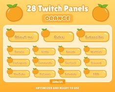 an orange game board with the words, 28 switch panels and numbers on it