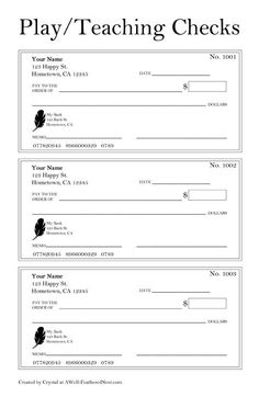 the play / teaching checks form is shown in black and white, with an image of a