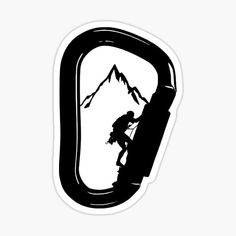 ROCK CLIMBING • Millions of unique designs by independent artists. Find your thing. Rock Climbing Stickers, Rock Climbing Design, Ship Tattoo Sleeves, Climbing Design, Nature Tattoo Ideas, Vans Painted, Climbing Art, Cool Nature