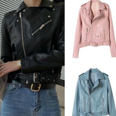 Product Description * Item:Women's Ladies' Faux Leather Jacket Blazer Coat Outwear Zip Pocket Casual Biker * Condition: 100% Brand New * Color:Black.Pink.Blue * Size:Asian S-XL * Package:1pc Jacket (without any accessories ）    Please note: 1.Please allow a little error due to manual measurement. 2.The color maybe a little difference because of the light,screen reflection etc. 3.If you are not sure what size to choose, you can tell us your height and weight, we will recommend the right size for Trendy Winter Biker Jacket With Pockets, Leather Jacket Blazer, Bike Jacket, Ebay Business, Faux Leather Jacket, Leather Blazer, Jacket Blazer, Faux Leather Jackets, Blazer Coat