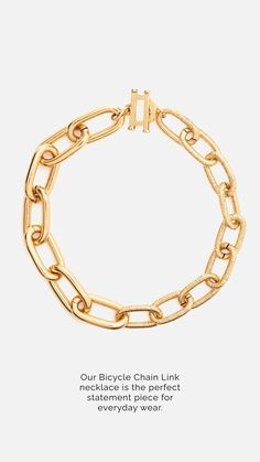 Luxury Chunky Chain Link Bracelet, Luxury Gold-tone Chunky Chain Bracelet, Gold-tone Chunky Chain Bracelet With Oval Links, Luxury Metal Link Chain Necklace, Luxury Oval Link Chunky Chain Bracelet, Gold-tone Chunky Chain Bracelet With Rectangular Links, Luxury Chunky Chain Bracelet With Oval Links, Luxury Metal Chunky Chain Bracelet, Yellow Gold Chain Link Necklace