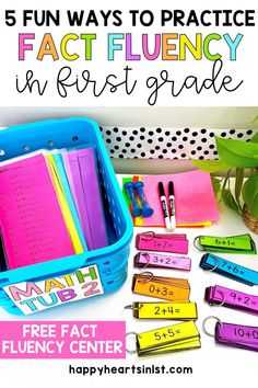 Addition Fact Fluency in First Grade First Step Teach Addition Strategies to help students be flexible problem solvers How To Teach Math, Fact Fluency Games, Centers First Grade, Addition Fact Fluency, Fluency Games, Teaching Addition, Addition Strategies, Math Fact Practice, Math Fluency