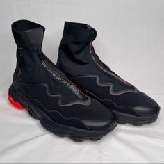 Adidas Originals Ozweego Tr Stlt Black/Solar Red Men's Sz: 9 (Fv9669). Item Is New Without Box, Never Worn Before. It Is Important To Note, All Items Pictured Is What Will Be Provided Upon Delivery. Great Item For The Holidays, Birthdays, Etc. Item Will Be Shipped In 1-3 Business Days And Tracking Information Will Be Provided Once The Item Is Dropped Off With The Shipping Provider. Thank You For Your Time, Your Business Is Greatly Appreciated! Red Waterproof Low-top Sneakers, Black Sneakers With Red Sole For Outdoor, Outdoor Black Sneakers With Red Sole, Adidas Originals Ozweego, Adidas Originals Shoes, Adidas Ozweego, Adidas Shoes Originals, Shoes Adidas, Mens Shoes Sneakers