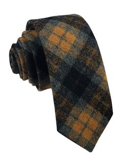 PRICES MAY VARY. Material Wool Cashmere Cotton Blend, Super norrow ties, Extra long Length: 57"/145cm, Skinny Width: 2.36"/6cm. Suitable for tall mens, youth and Big boys, perfect for wedding, party, engagement, office dress, business Gift. The rough, unfinished texture of this Tartan Check Tweed Tie's wool fabric gives it an open, soft, and flexible texture that's ideal for accessorizing outwear garments. Known for their youthful designs and lustrous textures, Secdtie delivers with their new co Fitted Winter Tie, Dark Navy Suit, Mens Neckwear, Light Blue Dress Shirt, Dress Business, Tweed Pattern, Wool Tie, Tie For Men, Designer Ties