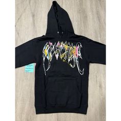 All Revenge Pieces Are Authentic. Shipped Out Same/Following Day Size: Men’s Small Worn: Never/Brand New From Revenge Anniversary Box Black Cotton Hoodie With Graffiti Print, Casual Black Hoodie With Graffiti Print, Nike Sportswear Mens, Crooks And Castles, Lil Durk, Casual Long Sleeve Shirts, Adidas Sweatshirt, Vintage Hoodies, Vintage Harley Davidson