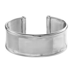 Accessorize in style with this sterling silver concave cuff bangle bracelet. Click on this JEWELRY & WATCHES GUIDE to learn about fit, styles, materials and more! Accessorize in style with this sterling silver concave cuff bangle bracelet. Click on this JEWELRY & WATCHES GUIDE to learn about fit, styles, materials and more! FEATURES Length: 7.25 in. Metal: sterling silver Finish: polished Packaging: boxed Size: One Size. Color: Silver Tone. Gender: female. Age Group: adult. Cuff Bangle Bracelet, Cuff Bangles, Bangle Bracelet, Womens Jewelry Bracelets, In Style, Gender Female, Cuff Bracelets, Bangle Bracelets, Jewelry Watches